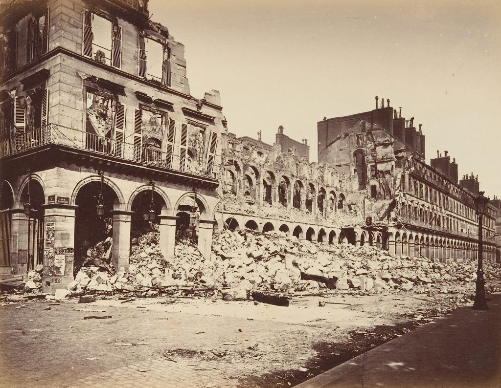 Finance Ministry, Burned. Exterior View, 1871.