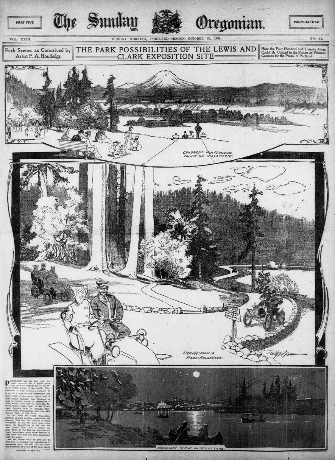 Lewis & Clark Expo Illustrations, 1904