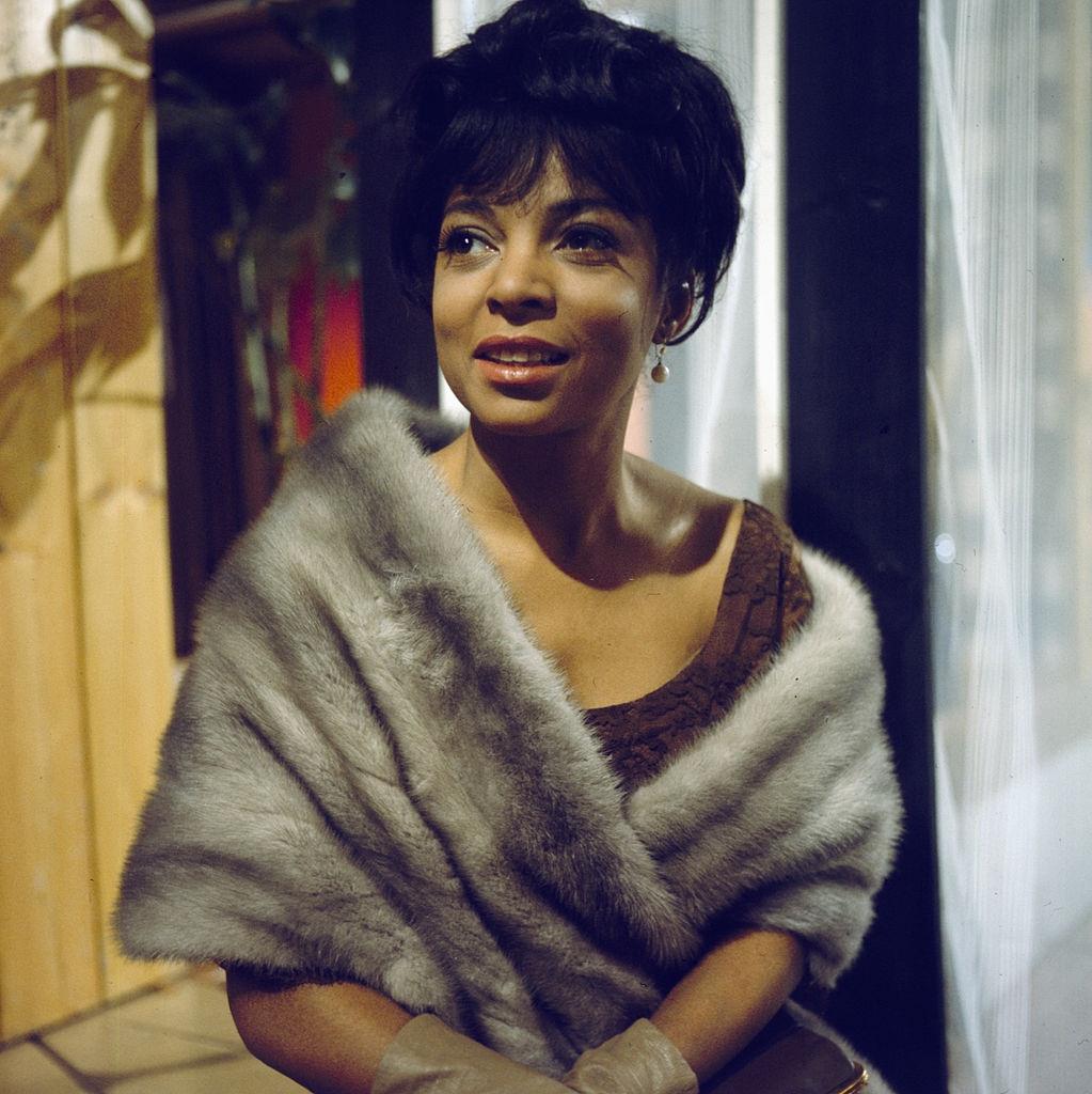 Ruby Dee on the set of the television drama 'Armchair Theatre - Neighbours' in 1966.