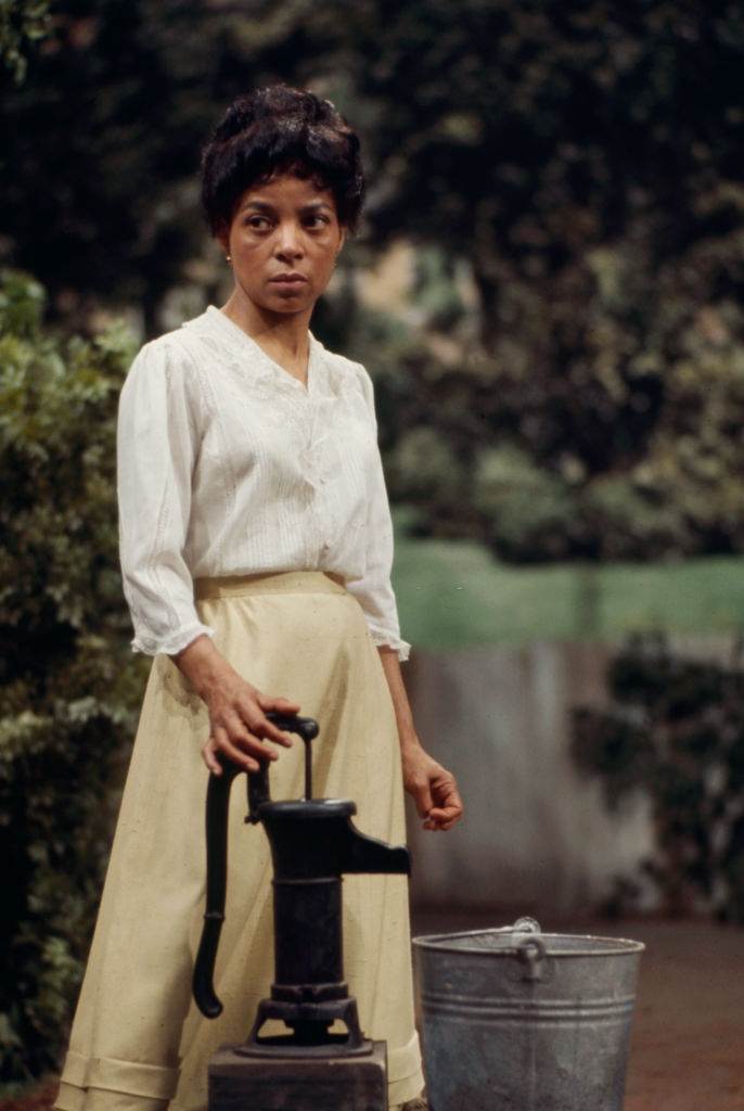 Ruby Dee appearing in the ABC tv movie 'Wedding Band', 1974.
