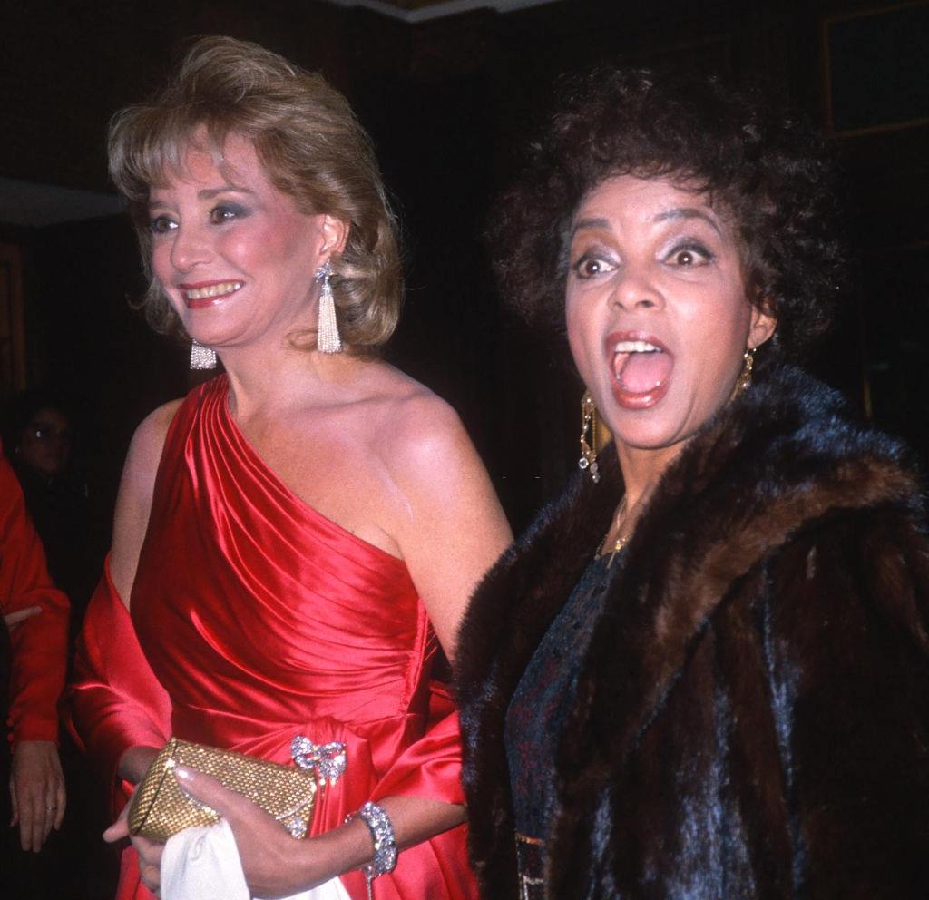 Ruby Dee with Barbara Walters.