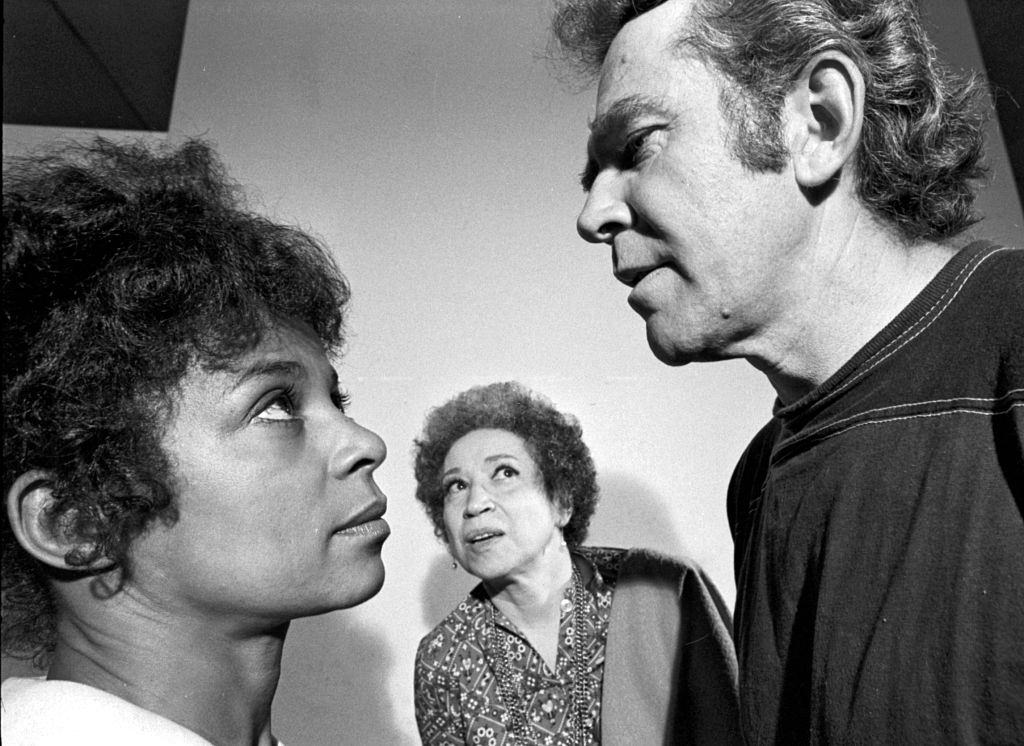 Ruby Dee and James Broderick, in August 1972.