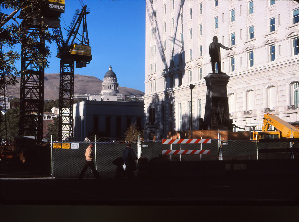 Utah Capitol from Temple Square, Salt Lake City, 1990s