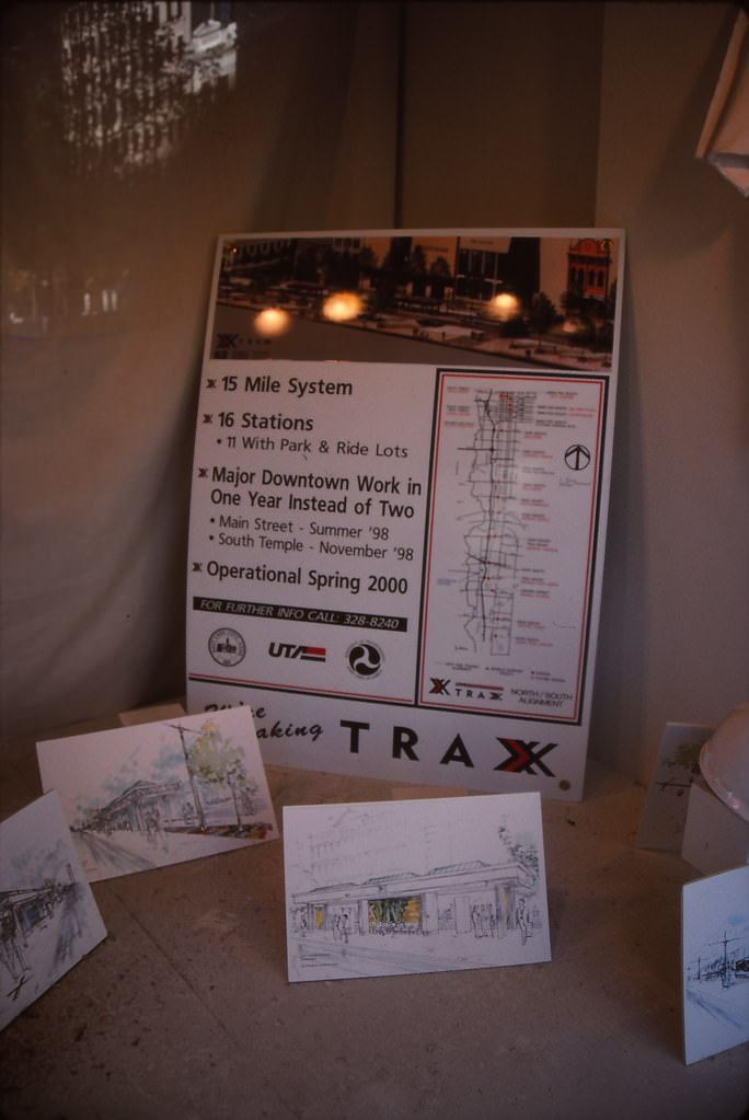 Display on Forthcoming Light Rail Transit System for Salt Lake City, 1990s