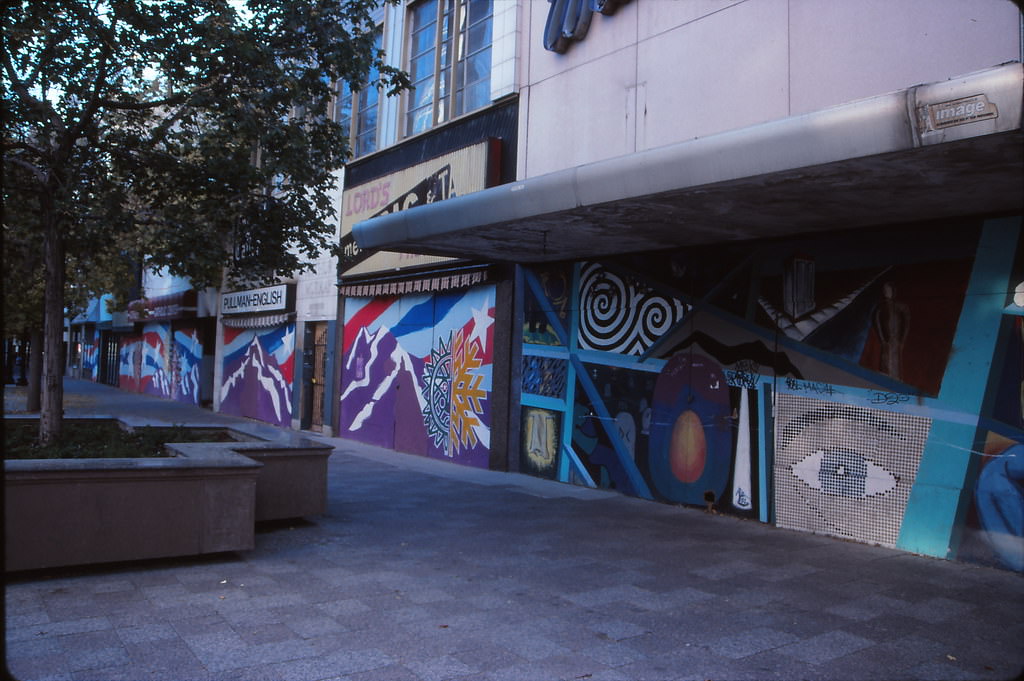 Empty Storefronts along Main Street, downtown Salt Lake City, 1990s