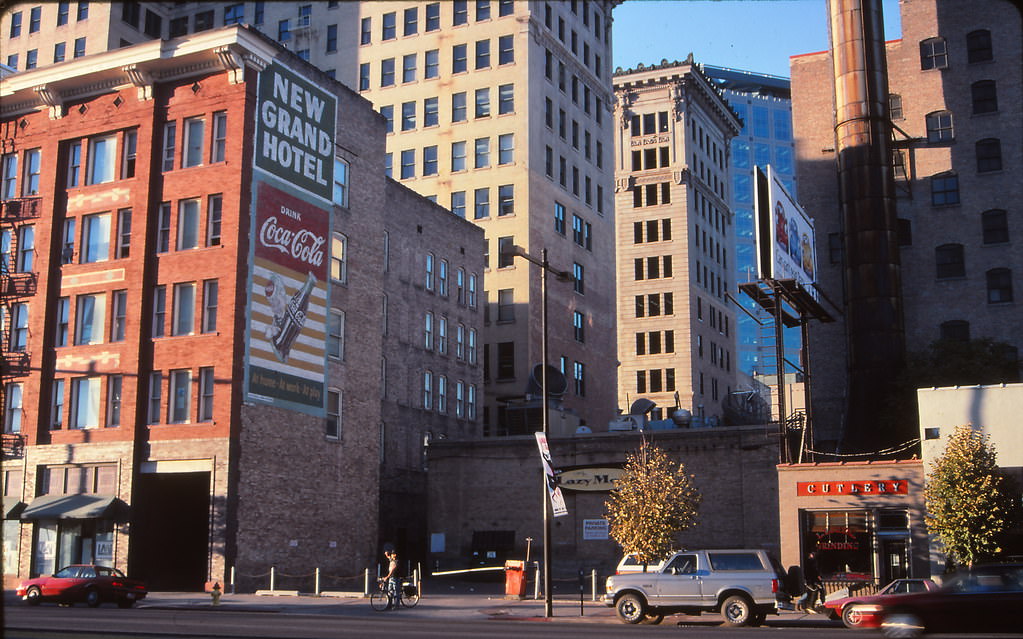 Salt Lake City Buildings from University Blvd, 1990s