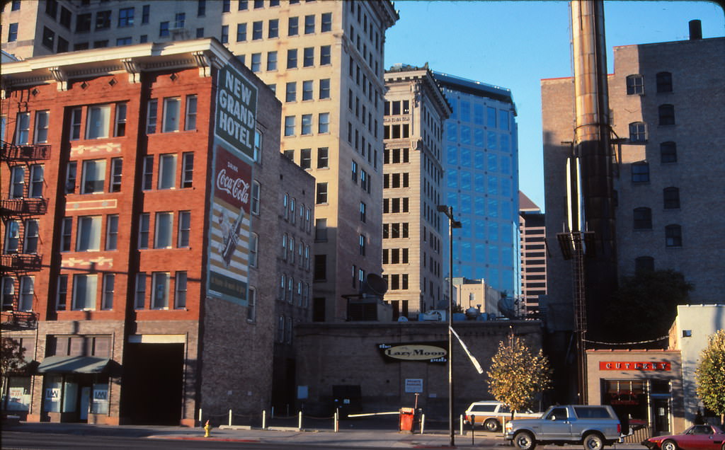 Salt Lake City Buildings from University Blvd, 1990s