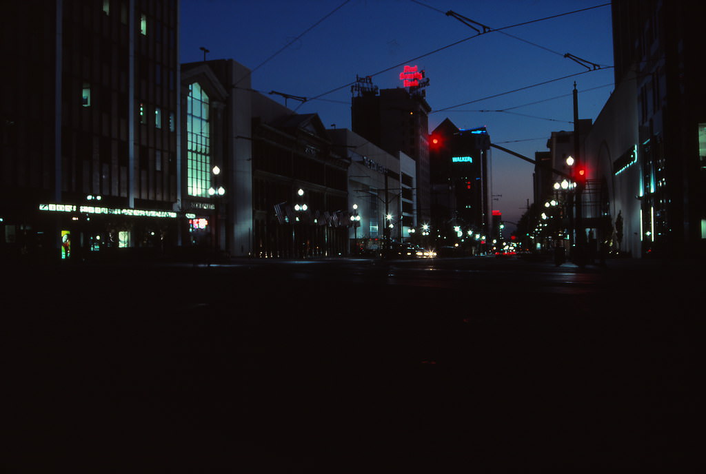 Main Street at Dusk, Salt Lake City, 1990s