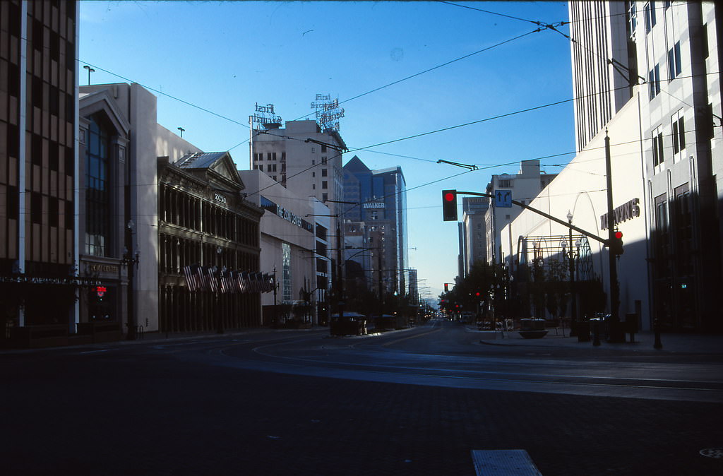 Main Street, downtown Salt Lake City, 1990s