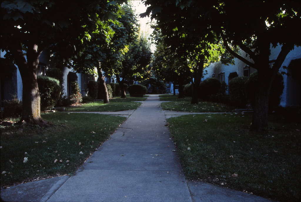 Courtyard for Rowhomes, near Trolley Square, Salt Lake City, 1990s