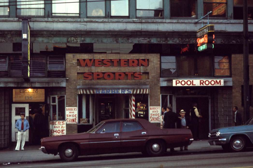 Western Sports, Hastings Street, 1975