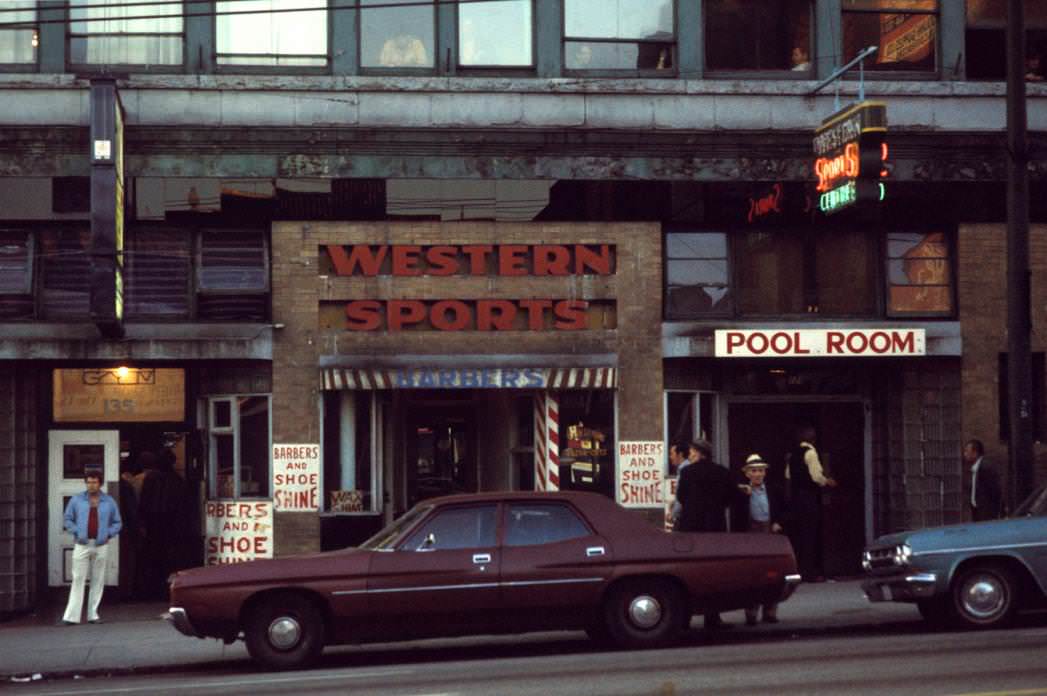Western Sports, Hastings Street, 1975
