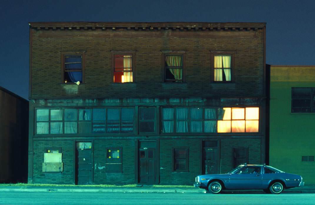 Building and Car, Franklin Street, 1981