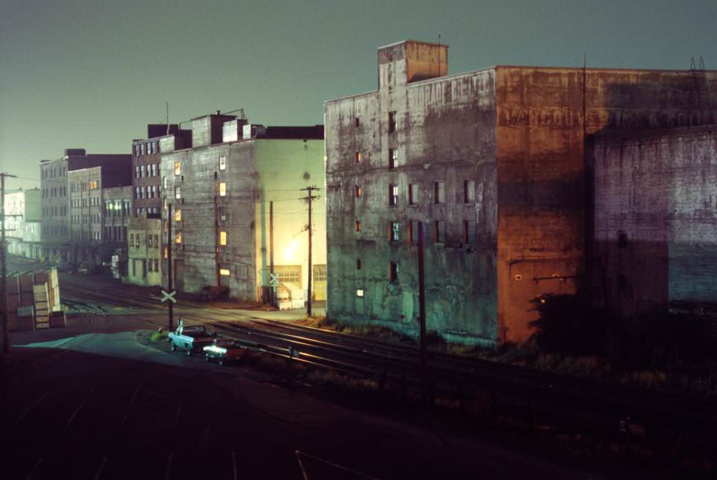Buildings on Railway Ave, 1975