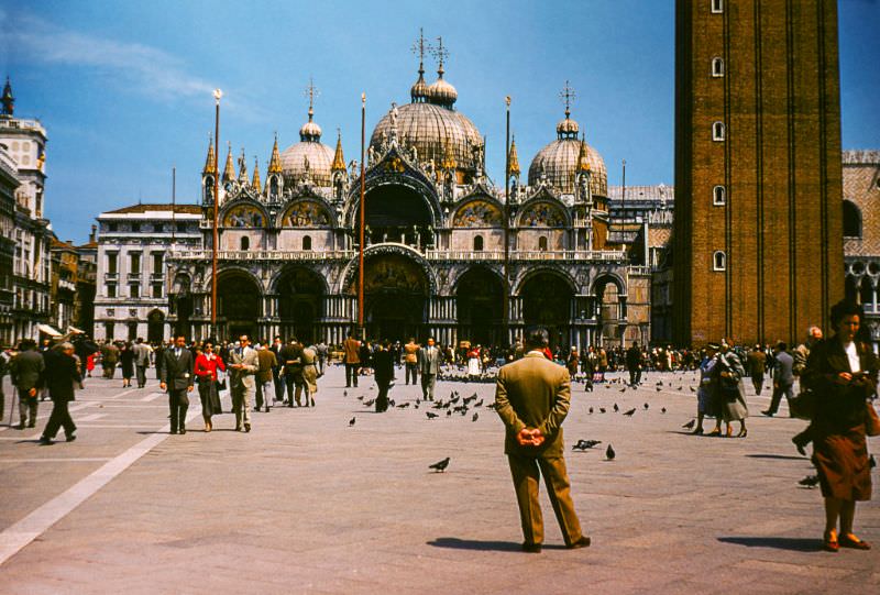 St Mark’s Square, Venice, 1950s