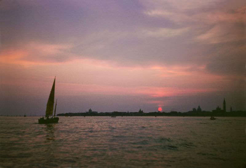 Sunset over Venice, early 1950s