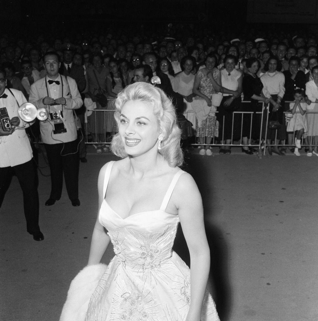 Italian actress Sandra Milo, at 1956 Venice Film Festival, Italy, Sunday 2nd September 1956