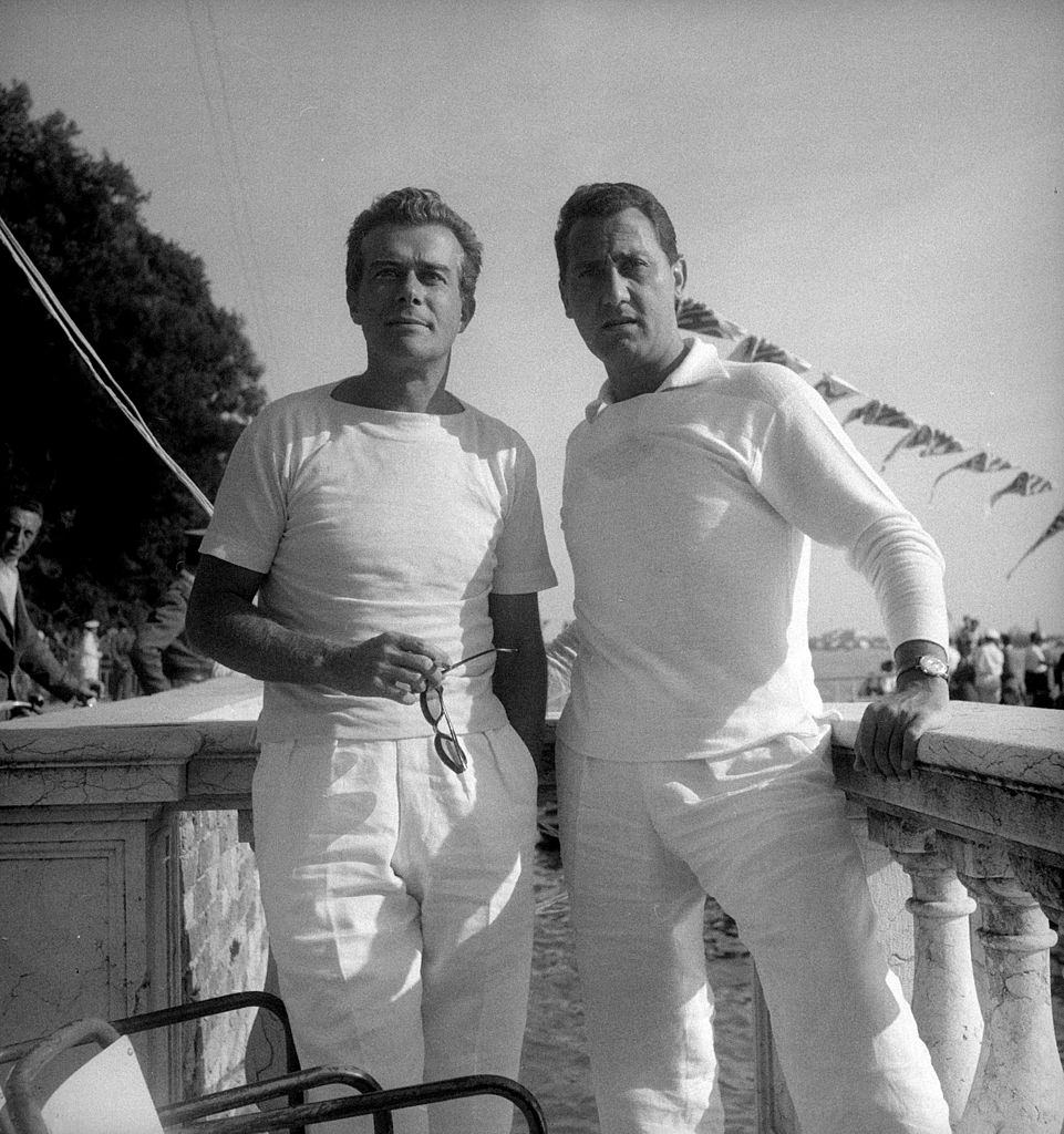 Alberto Sordi at Venice festival, 1956.