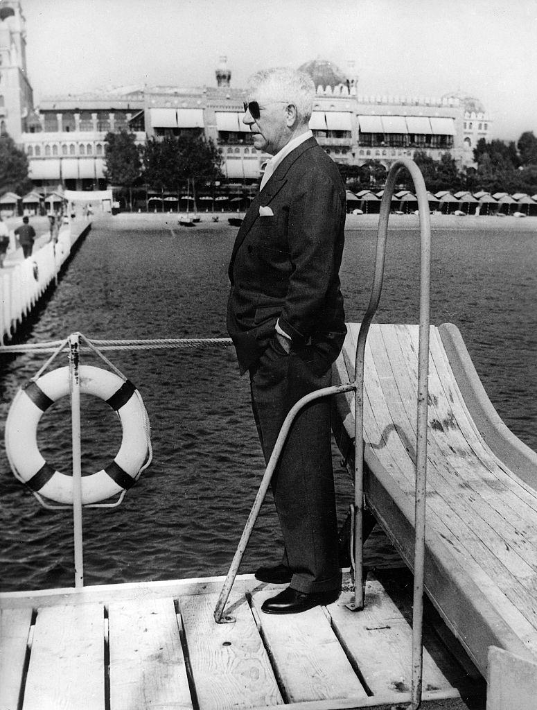 Jean Gabin at 1956 Venice Film Festival.