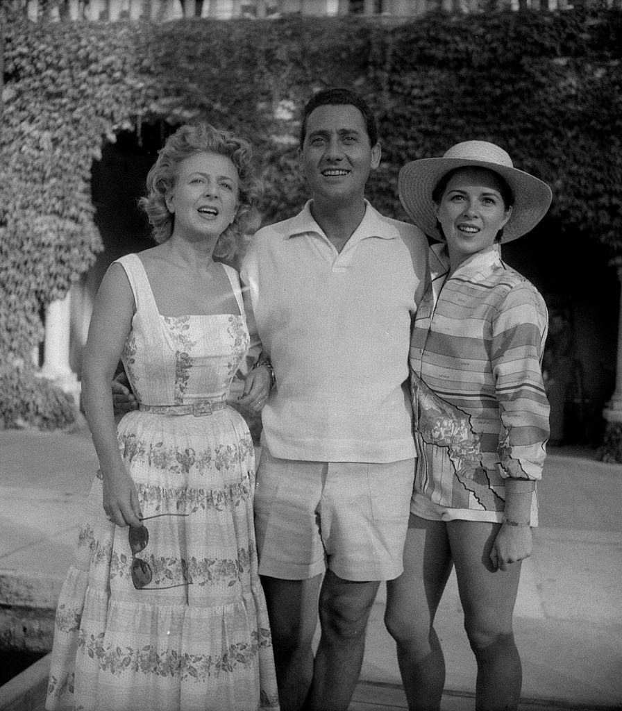 Italian actor, Alberto Sordi at Venice festival, 1956.