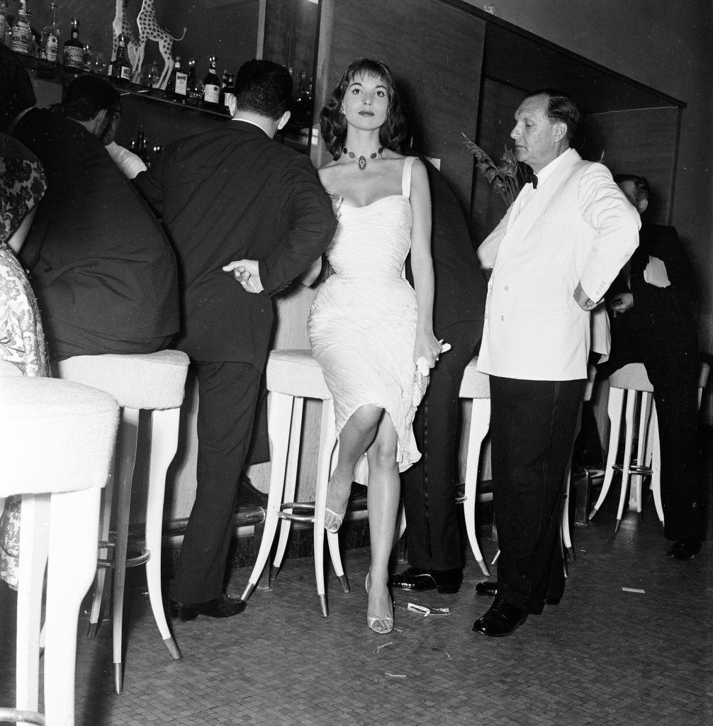 Italian actress Elsa Martinelli at 1956 Venice Film Festival.