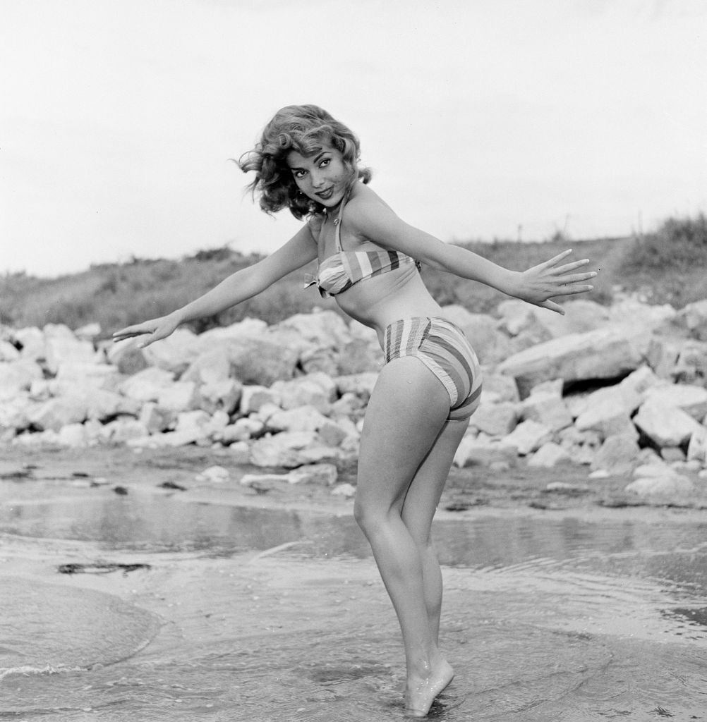 Abbe Lane at 1956 Venice Film Festival.