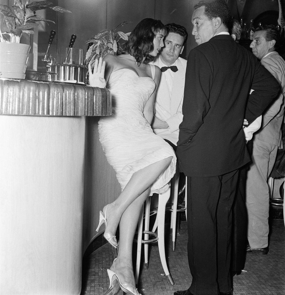 Italian actress Elsa Martinelli at 1956 Venice Film Festival.