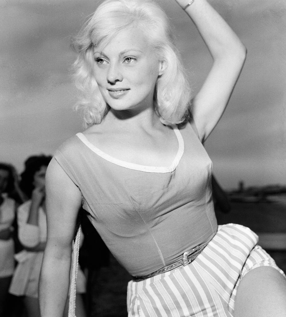 French actress Helene Remy at 1956 Venice Film Festival.