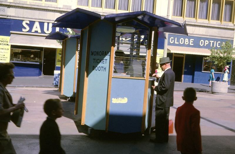 Monorail Ticket Booth at the 1962 Seattle World's Fair