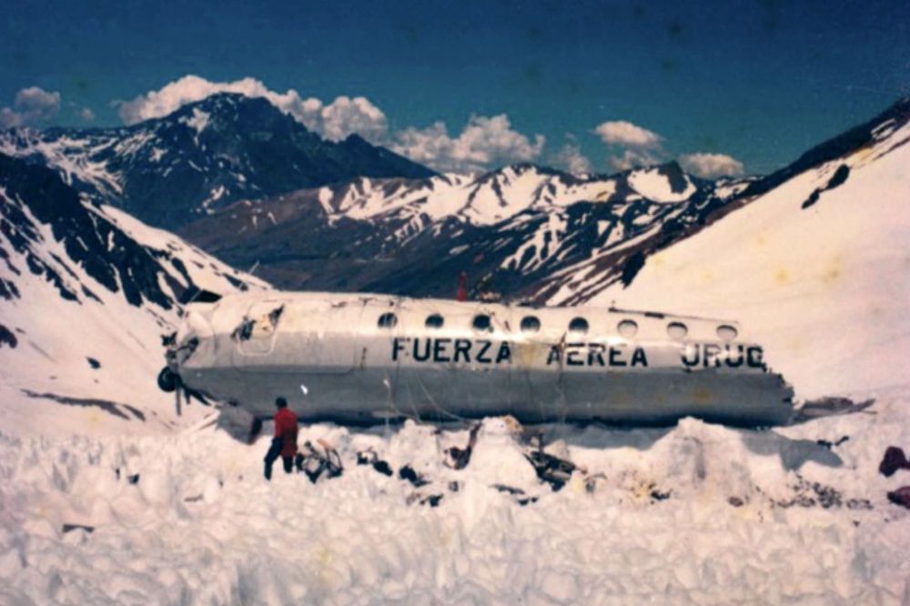 Fuselage of Air Force Flight 571 that crashed in the Andes in 1972.