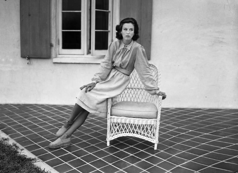 Babe Paley at her home in Hobe Sound, Florida, 1947