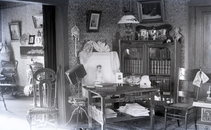 Parlor with portrait of Bertha, 1888-1889