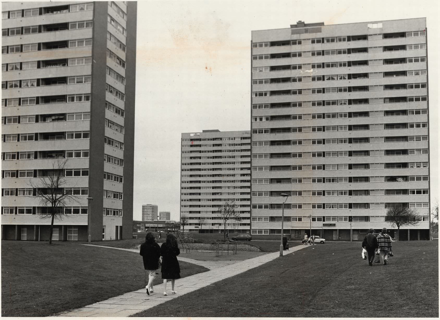 Castle Vale flats, 22nd April, 1983.