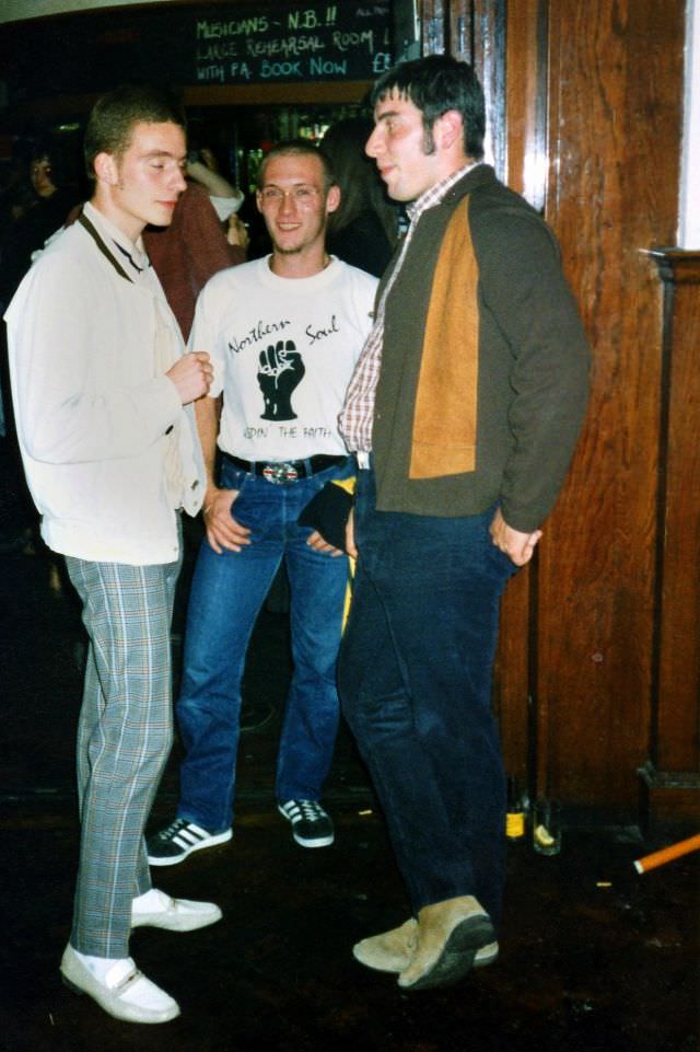 French mods at the Racehill pub, August 1994