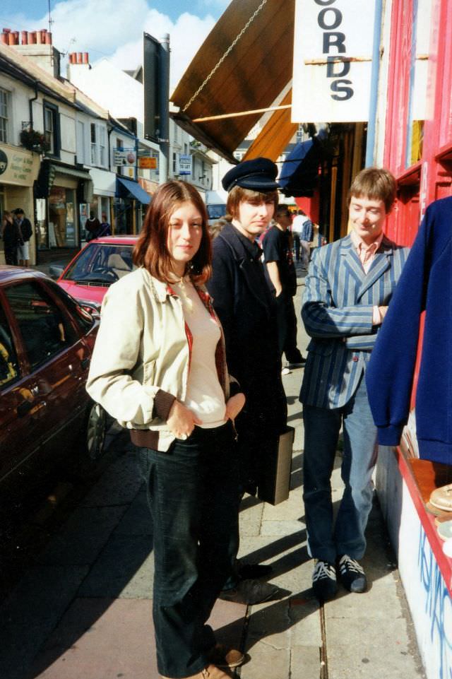 Outside Immediate Clothing and Record shop, 1994
