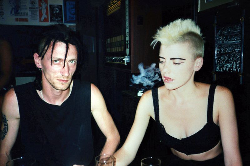 Paul and Akasha at the Green Dragon, Sydney Street, April 1994