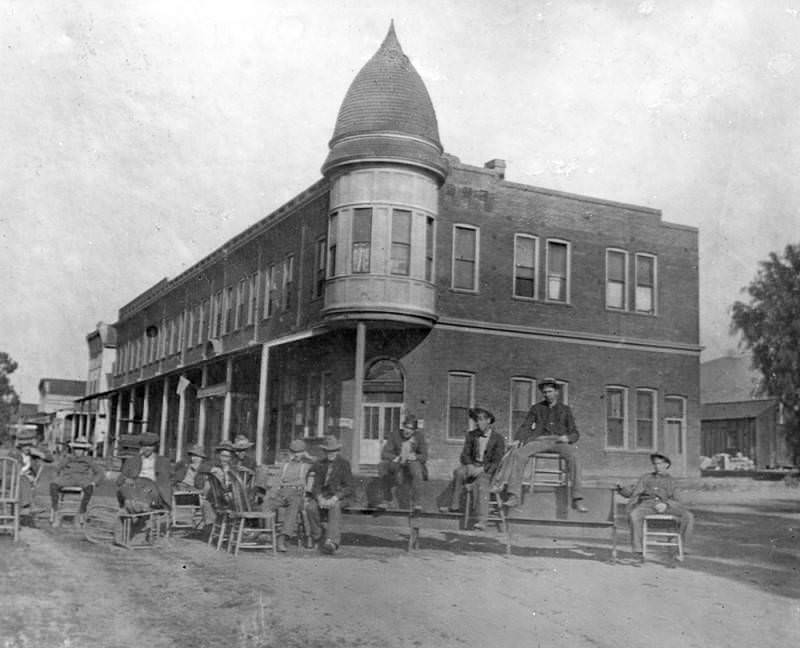 First brick building in Burbank 1888