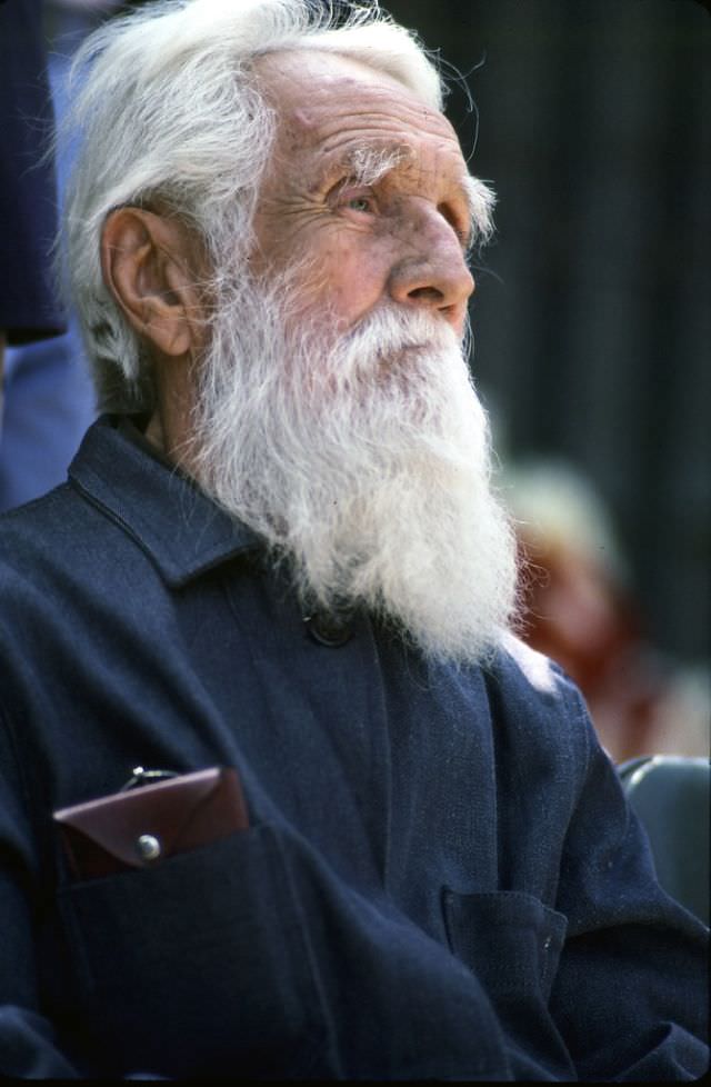 Clotario Blest, human rights activist and the founder of the Chilean labor movement, Santiago, 1988