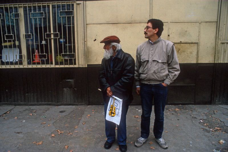 Clotario Blest, NO rally, Santiago, 1988