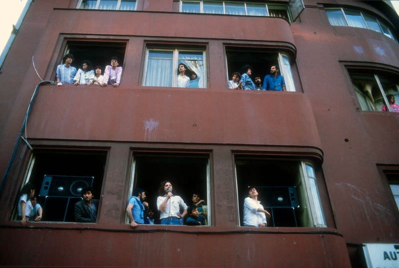 La Casa del NO, political rally, Santiago, 1988