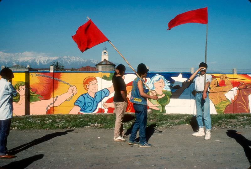 Rally for the NO, Penalolen, Santiago, 1988