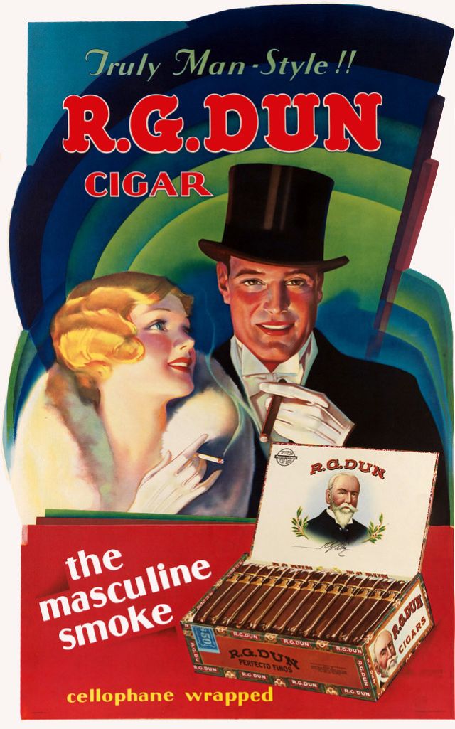 R. G. Dun Cigar, the Masculine Smoke, circa 1920s