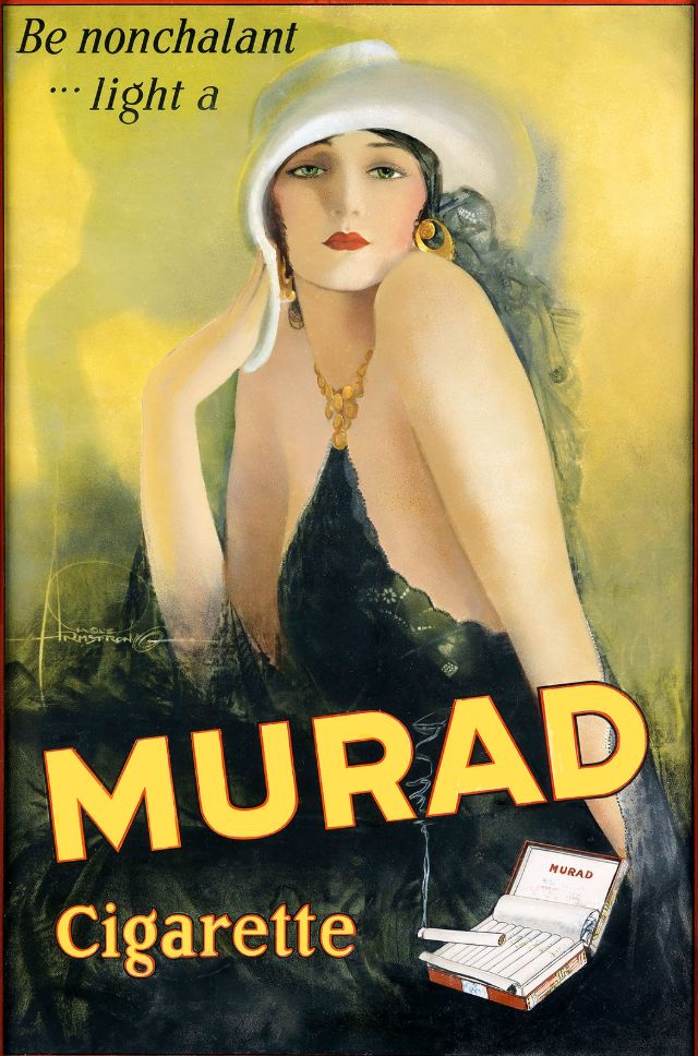 Be Nonchalant . . . Light a Murad Cigarette, 1920s