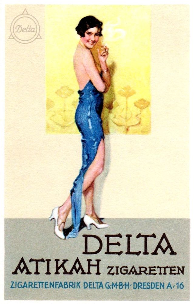 Delta Atikah Zigaretten, Dresden, 1920