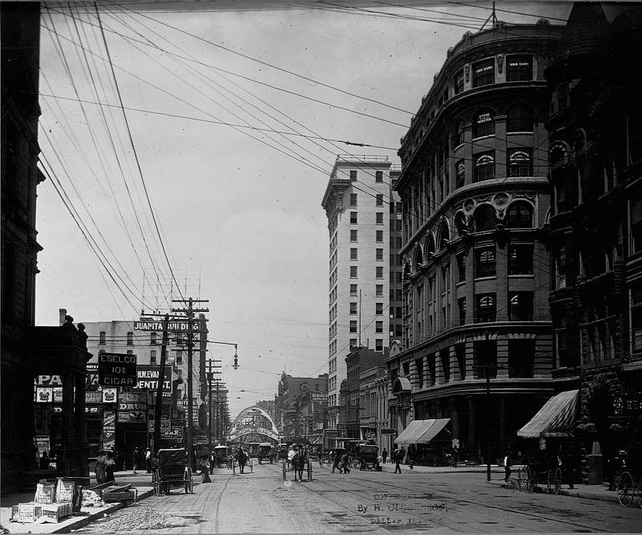 Commercial District, Dallas, Texas,1908