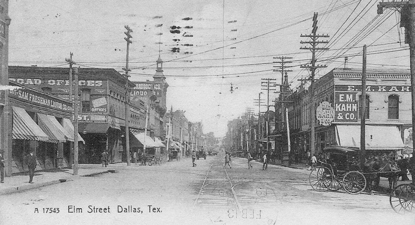Elm Street looking east, 1909