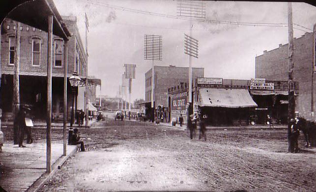 South on Akard St. at Pacific, 1901