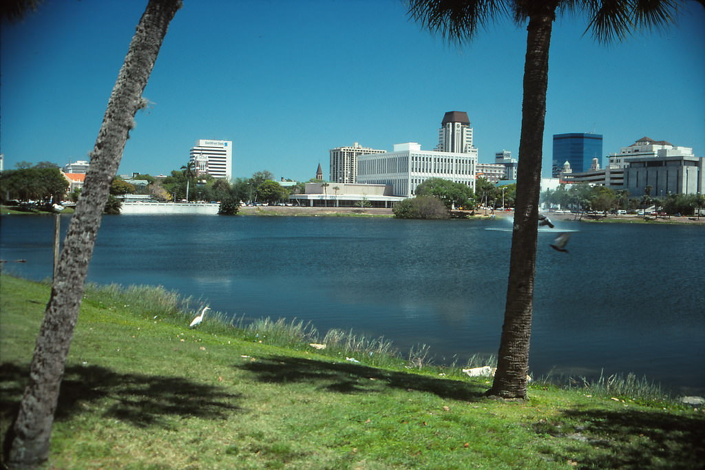 St Petersburg Skyline from Mirror Lake, Florida, 1993