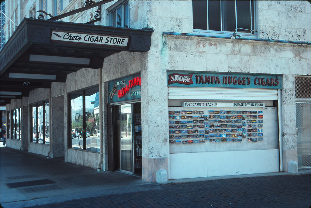 Chet's Cigar Store, 4th Street at Central, St Petersburg, Florida, 1993