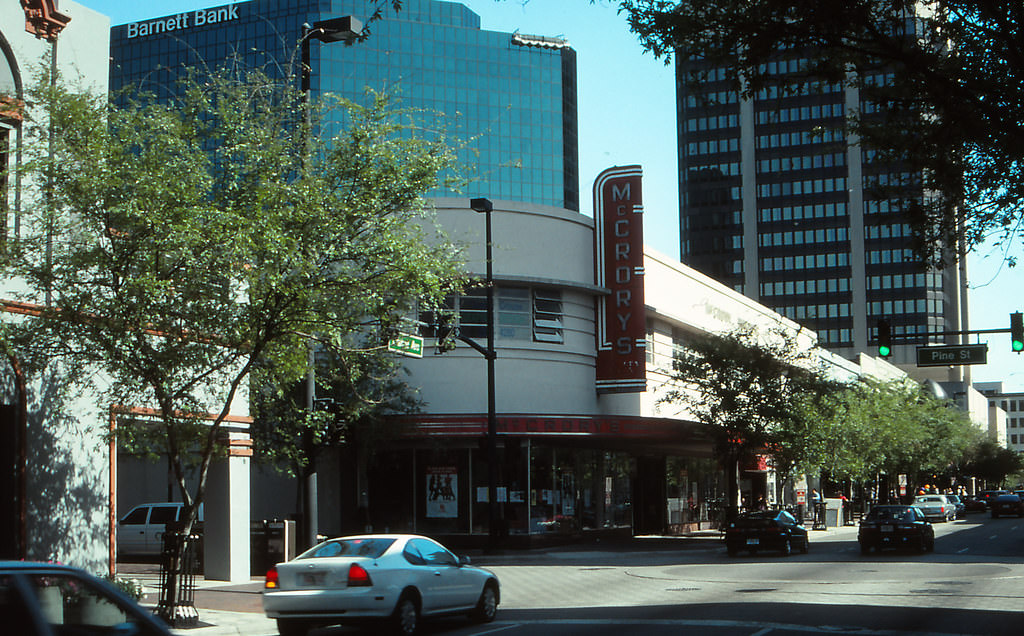 McCrory's Store, Orange Avenue at Pine Street, downtown Orlando, Florida, 1990s